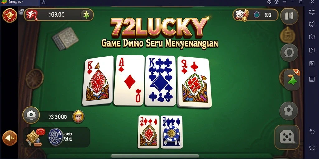 Tampilan gameplay seru di 72LUCKY dengan teman-teman.