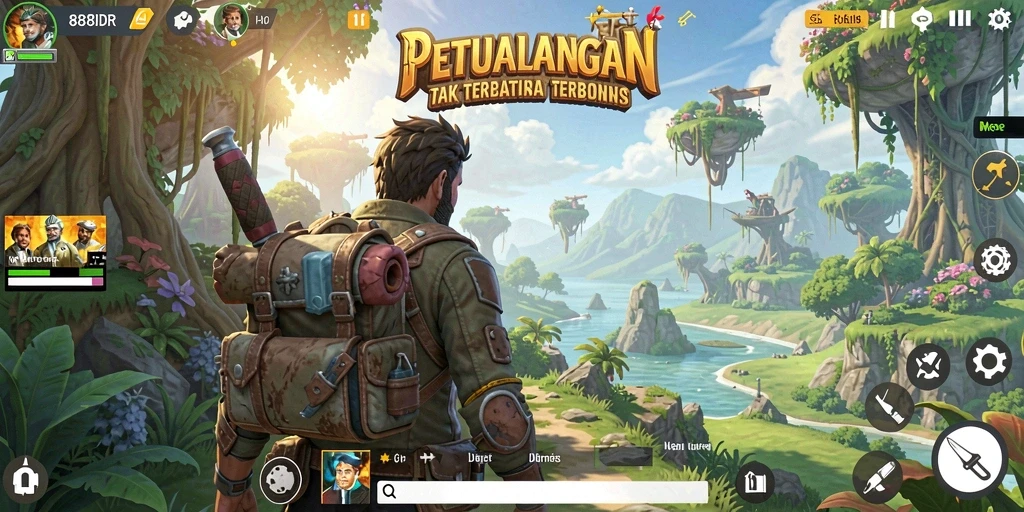 Gameplay 888IDR yang menakjubkan di dunia terbuka.