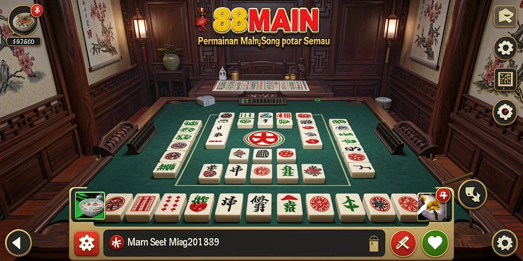 Screenshot utama menunjukkan gameplay Mahjong yang menantang dan memikat.