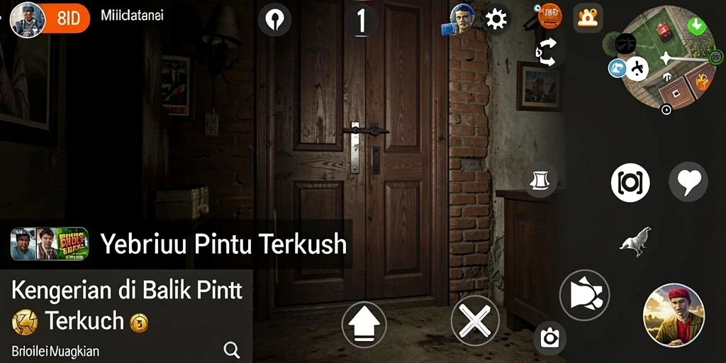 Screenshot gameplay 8ID yang penuh kengerian dan ketegangan.