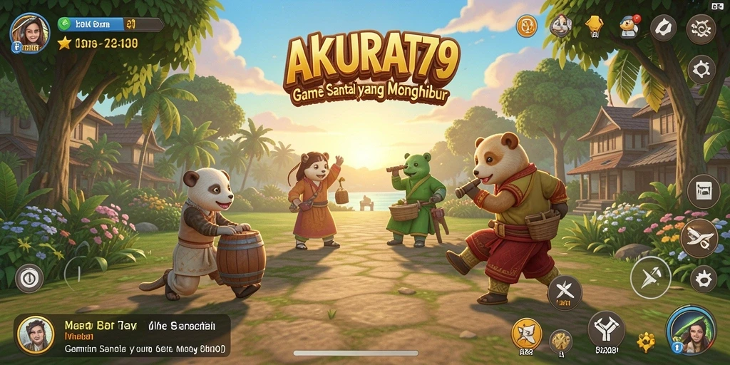 Tampilan gameplay seru dari AKURAT79 yang penuh warna.