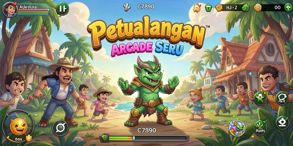 Screenshot gameplay C7890 yang menampilkan aksi seru dari game Arcade.