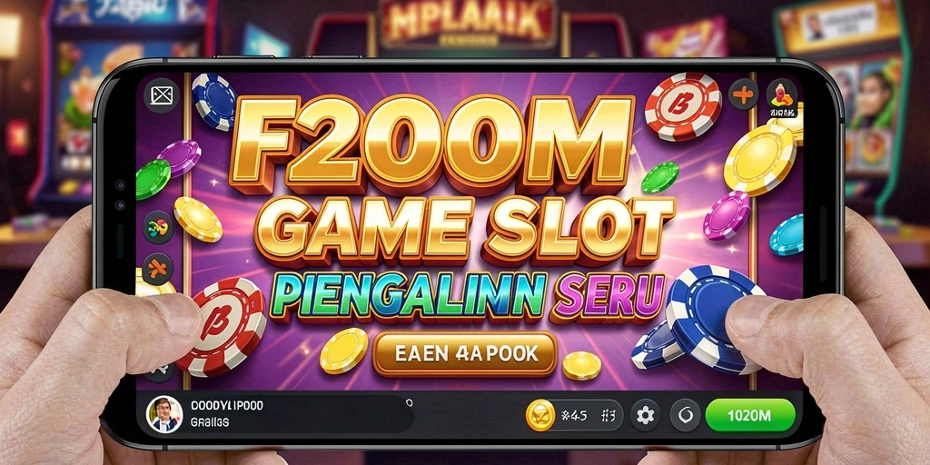 Tampilan gameplay F200M yang menegangkan dan penuh warna.
