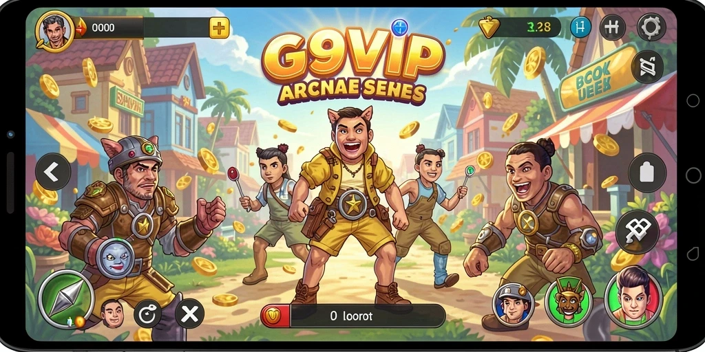 Tampilan menarik saat bermain G9VIP dengan gameplay Arcade yang seru.