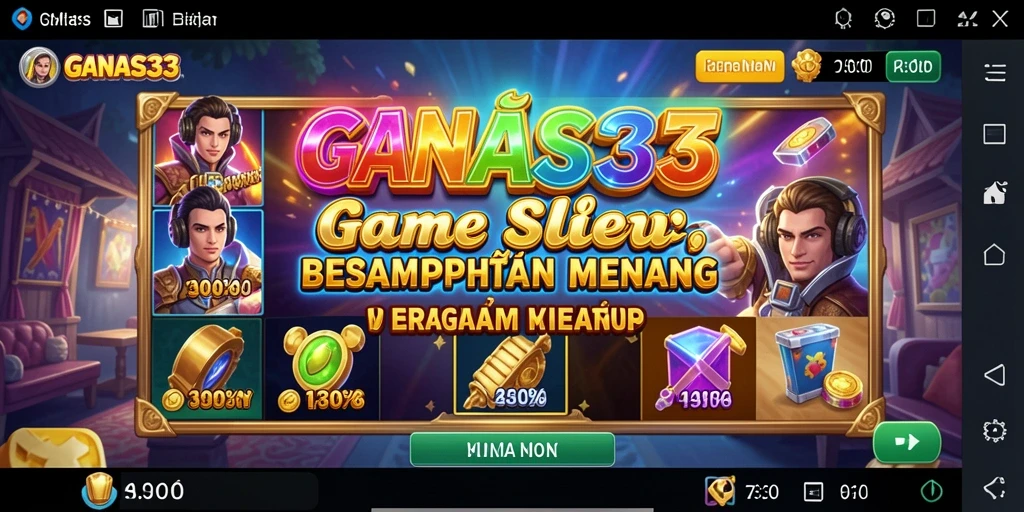 Screenshot gameplay <strong>GANAS33</strong> menampilkan keseruan dalam setiap putaran slot.