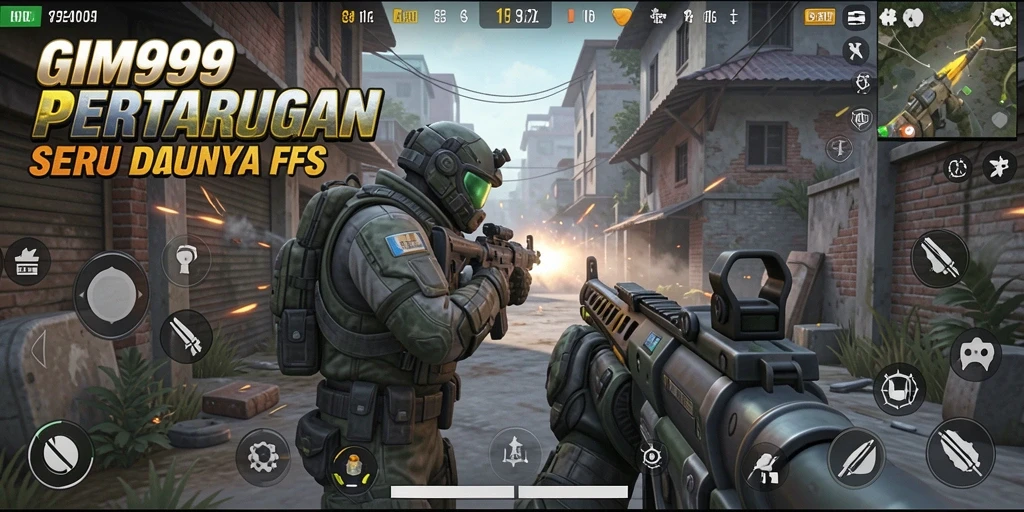 Gameplay GIM999 yang mendebarkan saat pemain beraksi di medan perang.