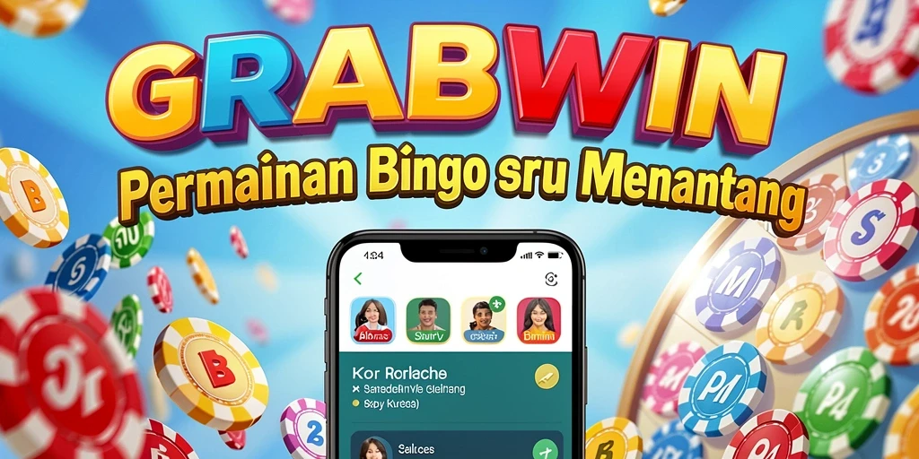 Tangkapan layar gameplay dari GRABWIN yang menunjukkan keseruan permainan Bingo.