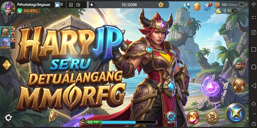 Tampilan gameplay menakjubkan dengan aksi seru di dunia MMORPG.