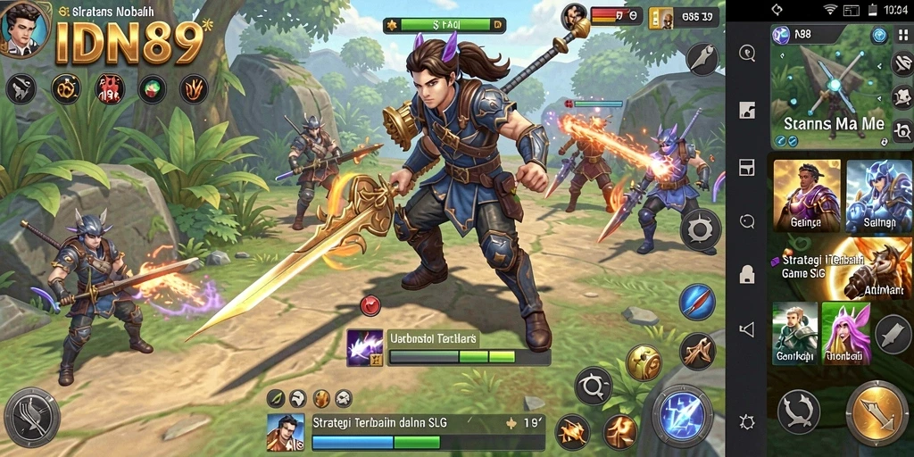 Tampilan gameplay seru dari IDN89 yang unik dan menarik.
