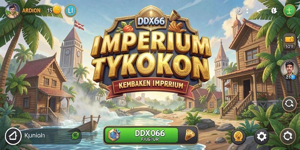 Tampilan gameplay menarik dari IDX66 dengan elemen Tycoon.