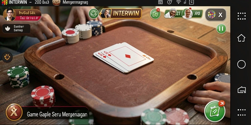 Tampilan gameplay Gaple yang menarik dan interaktif.