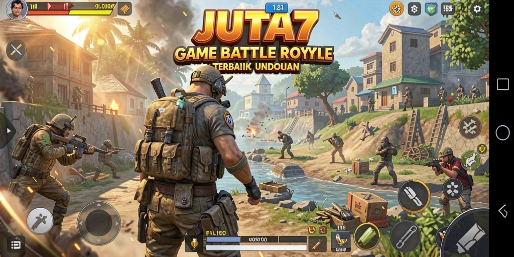 Gameplay mendebarkan di JUTA7 dengan pertempuran Battle Royale