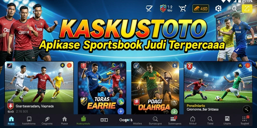 Tampilan antarmuka KASKUSTOTO untuk taruhan olahraga.