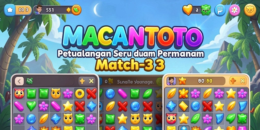 Tampilan gameplay <strong>MACANTOTO</strong> yang penuh warna dan menantang.