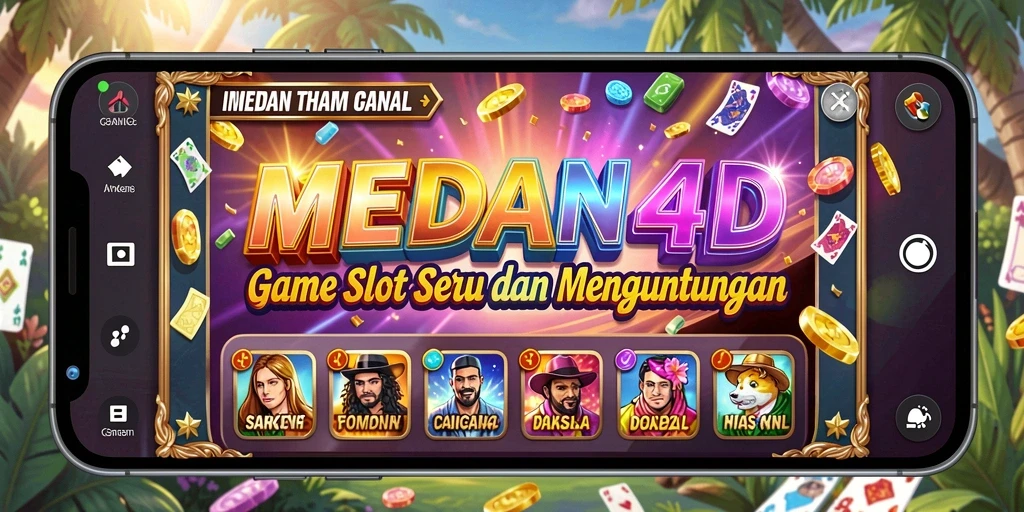 Tampilan menarik dari gameplay Slot MEDAN4D yang penuh warna.