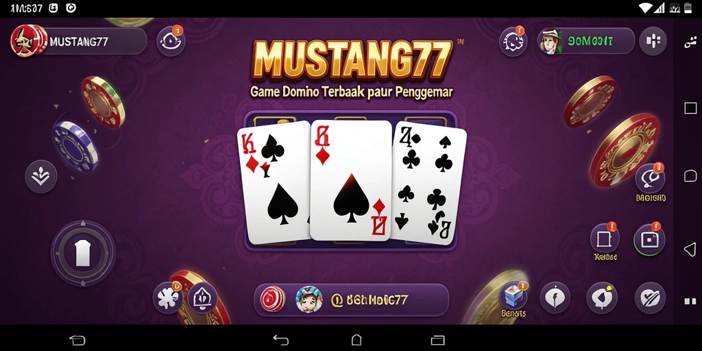 Tangkapan layar gameplay menarik dari MUSTANG77 yang memperlihatkan aksi domino.