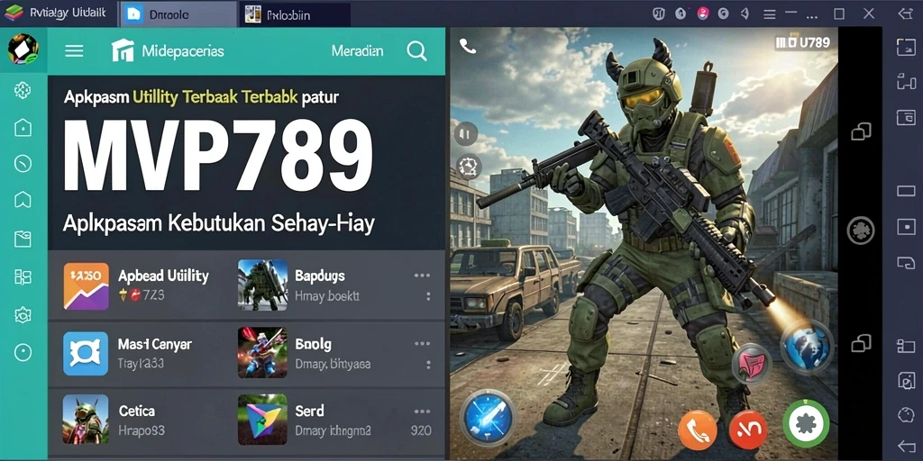 Tampilan antarmuka pengguna MVP789 yang intuitif dan menarik.