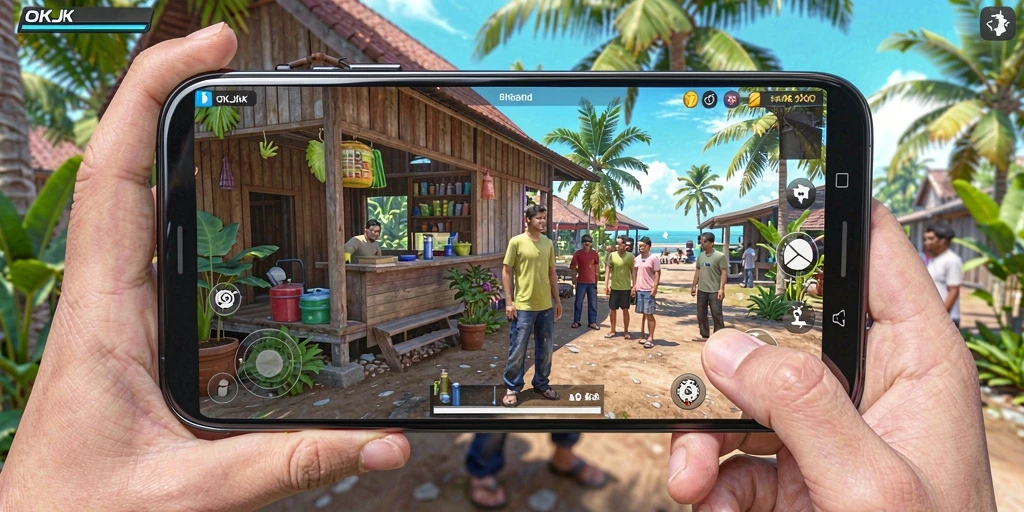 Tampilan gameplay OKJK yang realistis dan interaktif.