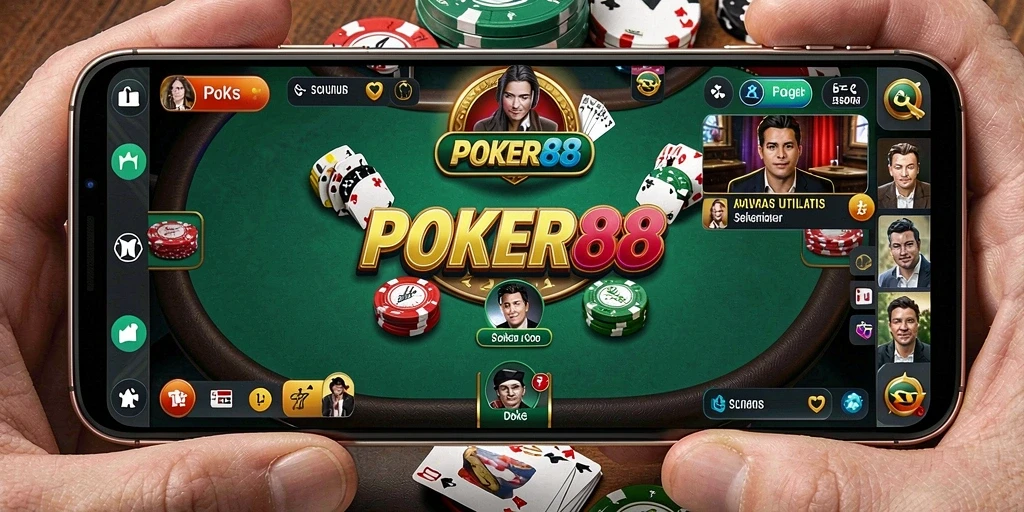 Screenshot POKER88 menampilkan antarmuka pengguna yang menarik dan fungsionalitas aplikasi.