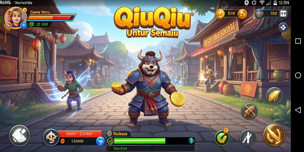 Gameplay seru QiuQiu di R6R6 dengan pemain bersemangat.