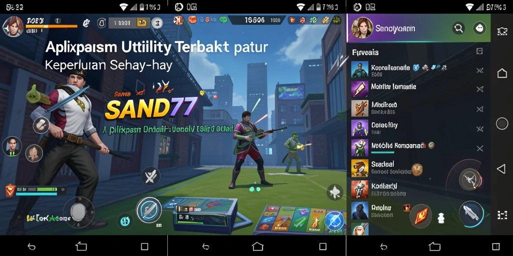 Tampilan utama SAND77 dengan berbagai alat utility yang praktis.