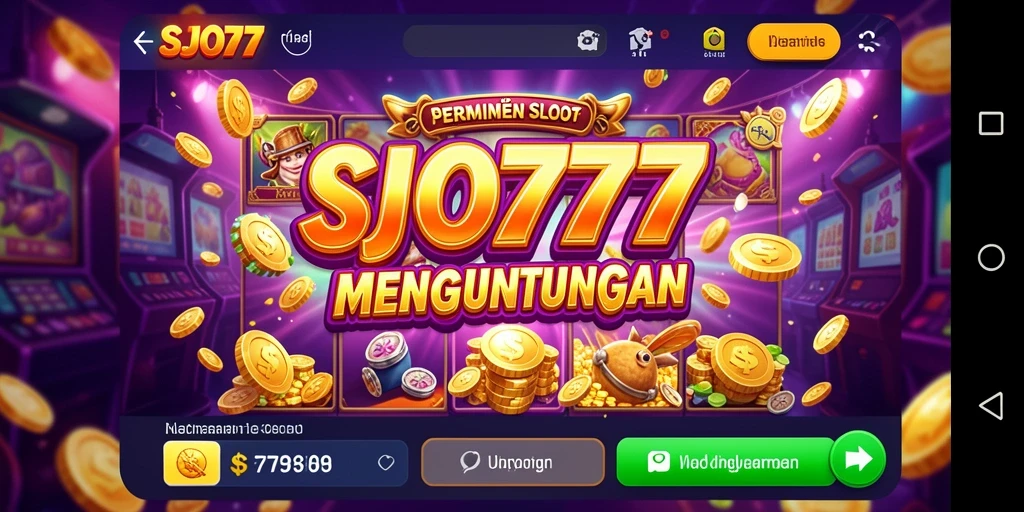 Screenshot SJO777 menampilkan permainan Slot yang mendebarkan dengan efek visual yang menawan.
