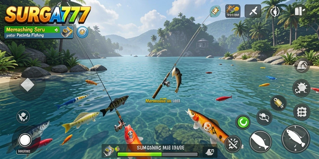 Gameplay memancing yang seru dan menantang di SURGA77.