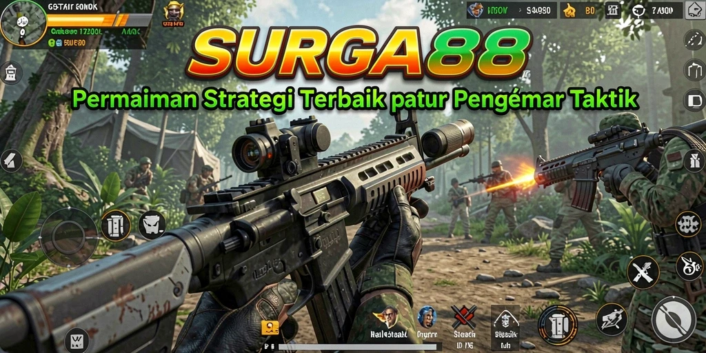 Screenshot gameplay SURGA88 menampilkan aksi strategis yang menegangkan.