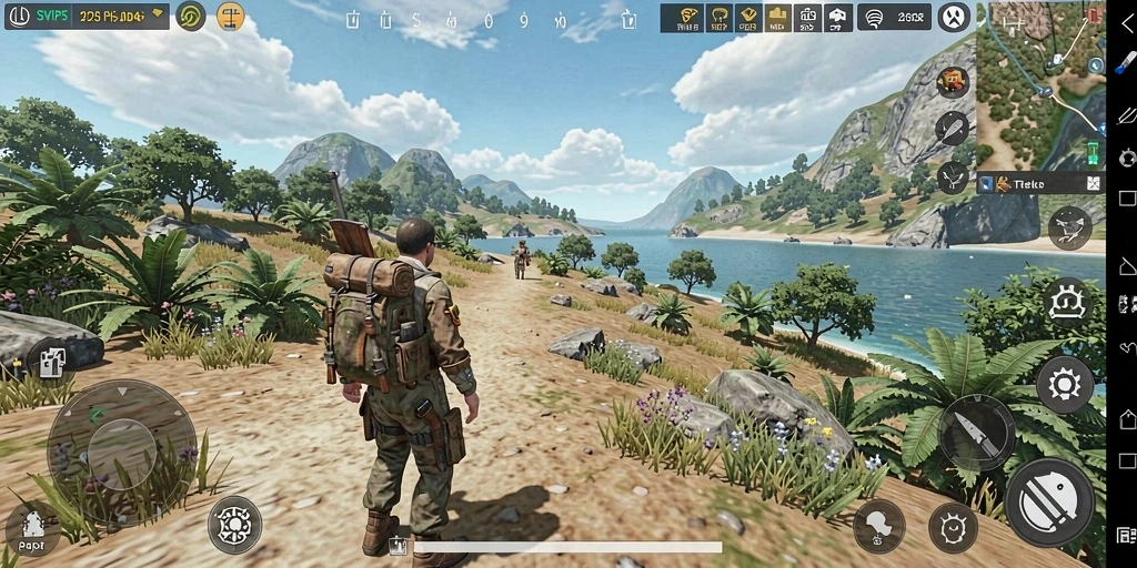 Tampilan menarik dari gameplay SVIP5 di dunia terbuka.