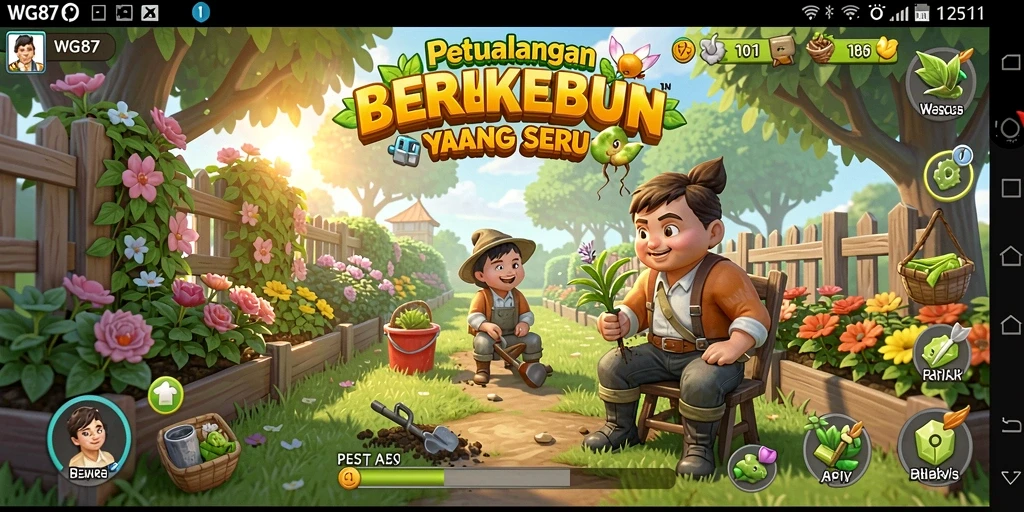 Gameplay seru dengan pertanian dan peternakan di WG87 yang menarik.